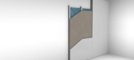 Isolation acoustique mur schéma installation