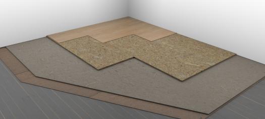 Panneau d'isolation acoustique pour le sol